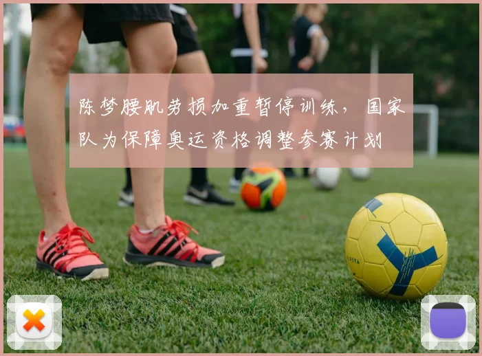 陈梦腰肌劳损加重暂停训练,国家队为保障奥运资格调整参赛计划